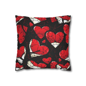 Abstract Broken Hearts Pillowcase | Throw Pillow Cover