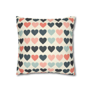 Cute Hearts Pillowcase | Throw Pillow Cover