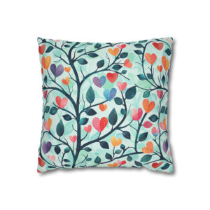 Heart Tree Pillowcase | Cute Throw Pillow Cover