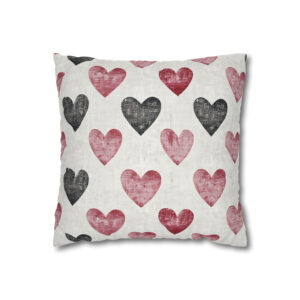 Cute Hearts Pillowcase | Throw Pillow Cover