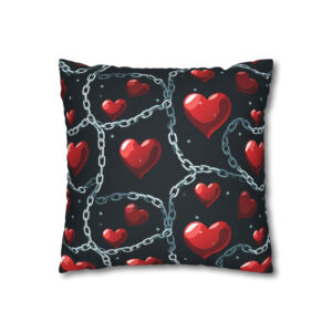 Enchained Hearts Pillowcase | Throw Pillow Cover