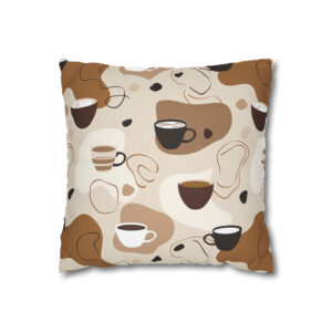Abstract Boho Coffee Pillowcase | Cute Throw Pillow Cover