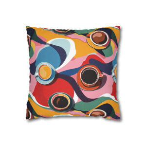 Abstract Coffee Pillowcase | Throw Pillow Cover