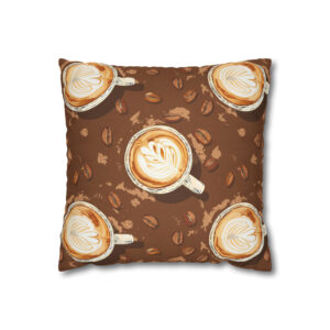 Latte Coffee Pillowcase | Throw Pillow Cover