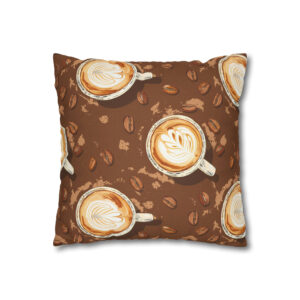 Latte Coffee Pillowcase | Throw Pillow Cover