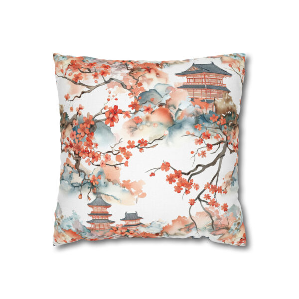 Cherry Blossoms Pillowcase | Floral Throw Pillow Cover