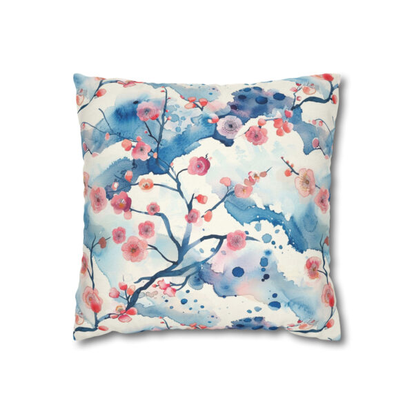 Cherry Blossoms Pillowcase | Floral Throw Pillow Cover