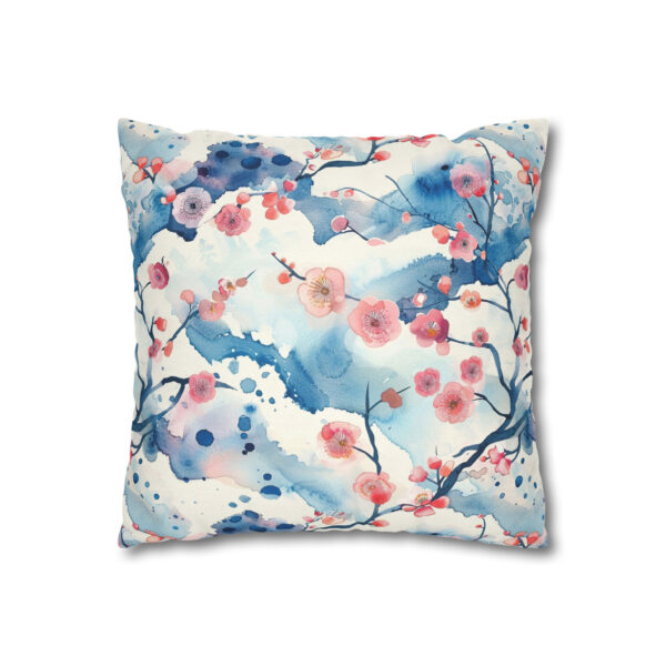 Cherry Blossoms Pillowcase | Floral Throw Pillow Cover