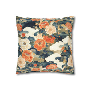 Peonies Pillowcase | Floral Throw Pillow Cover