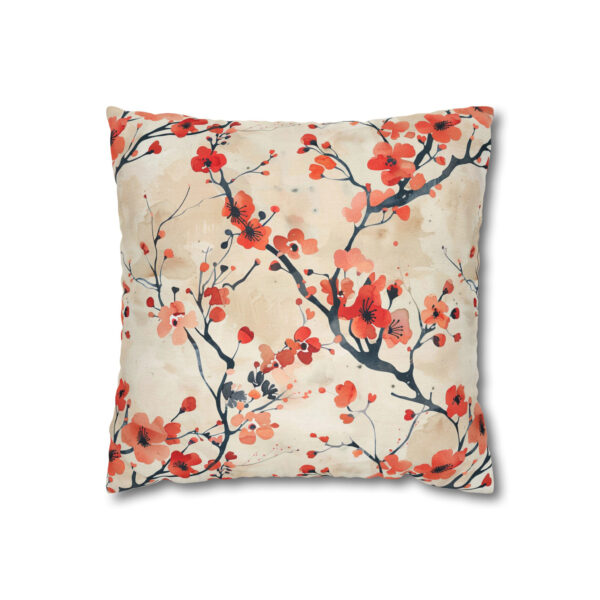 Cherry Blossoms Pillowcase | Floral Throw Pillow Cover