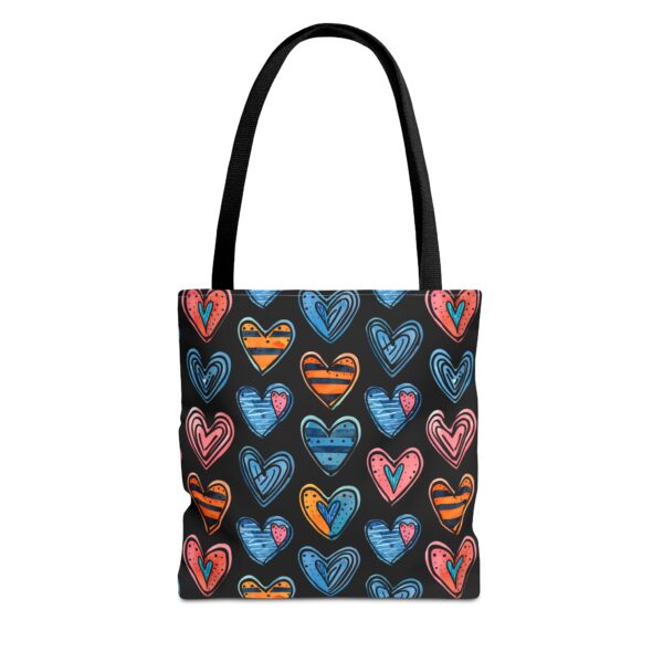 Cute Abstract Hearts Tote Bag