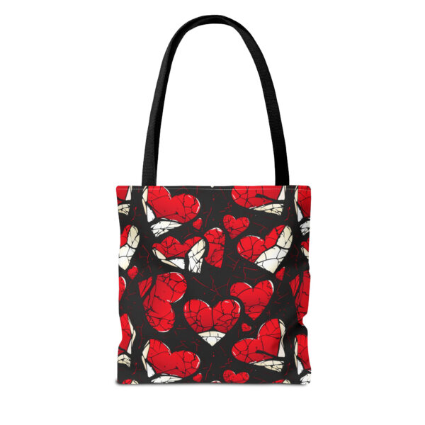 Abstract Broken Hearts Tote Bag