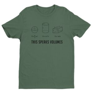 This Speaks Volumes | Funny Math Teacher T-shirt