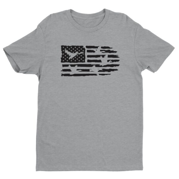 Duck Hunting | American Flag | Hunting T-shirt
