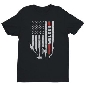 Welder Tools | American Flag | Welder T-shirt