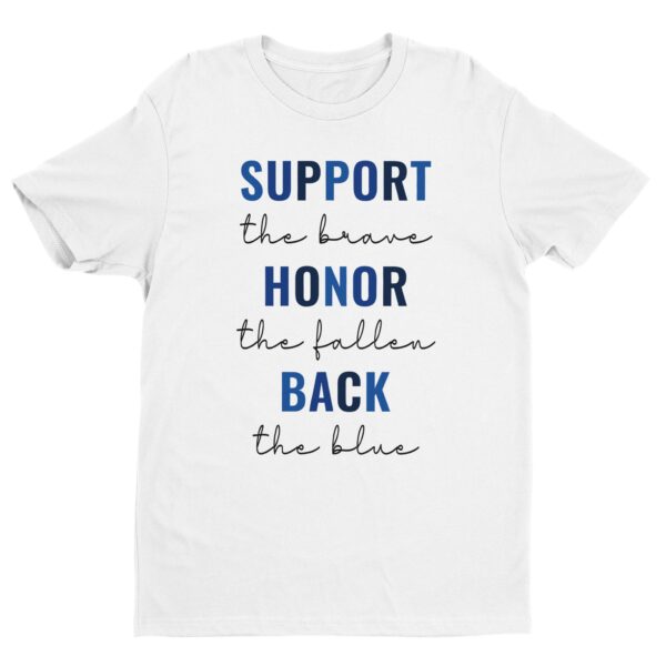 Back the Blue | Police Support T-shirt