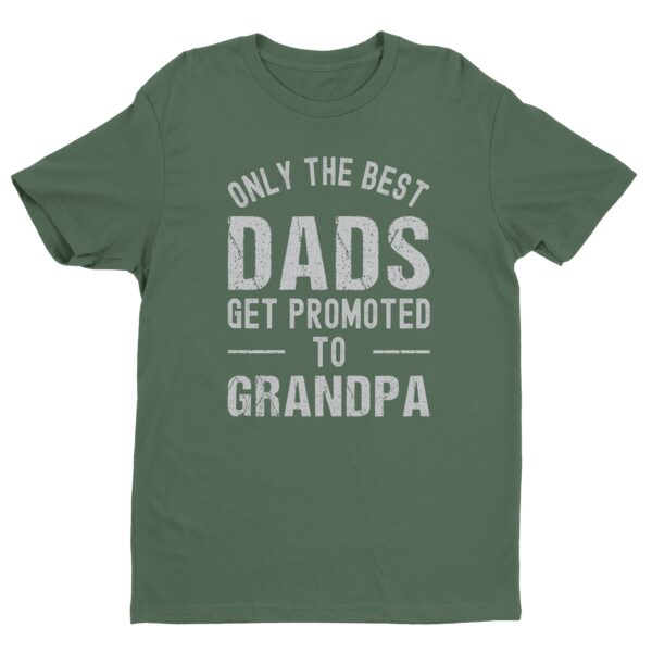 Only the Best Dads Get Promoted to Grandpa | Funny Dad T-shirt