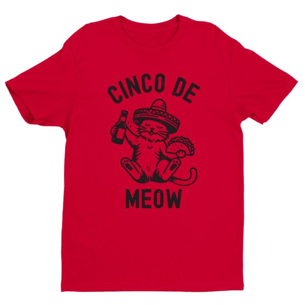 Cinco De Meow | Cinco De Drinko | Funny Cinco de Mayo T-shirt