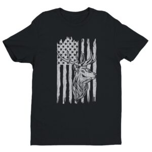 American Flag | Patriotic Hunter | Deer Hunting T-shirt
