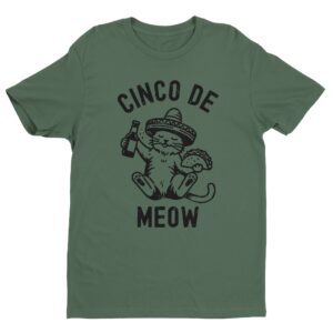 Cinco De Meow | Cinco De Drinko | Funny Cinco de Mayo T-shirt