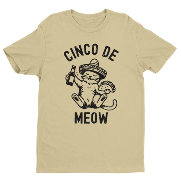 Cinco De Meow | Cinco De Drinko | Funny Cinco de Mayo T-shirt