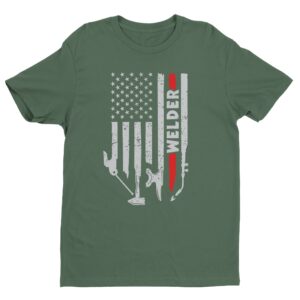 Welder Tools | American Flag | Welder T-shirt
