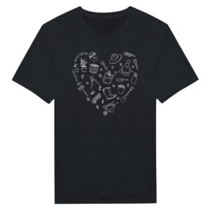 Cute Gardening Heart Shape T-shirt