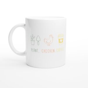 Plant Chicken Coffee | Cute Gardening Mug