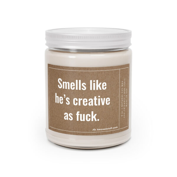 Smells Like He’s Creative as Fuck | Funny Best Friend Scented Candle