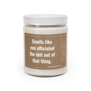 Funny Wedding Officiant Scented Candle