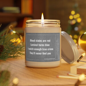 Funny True Crime Scented Candle