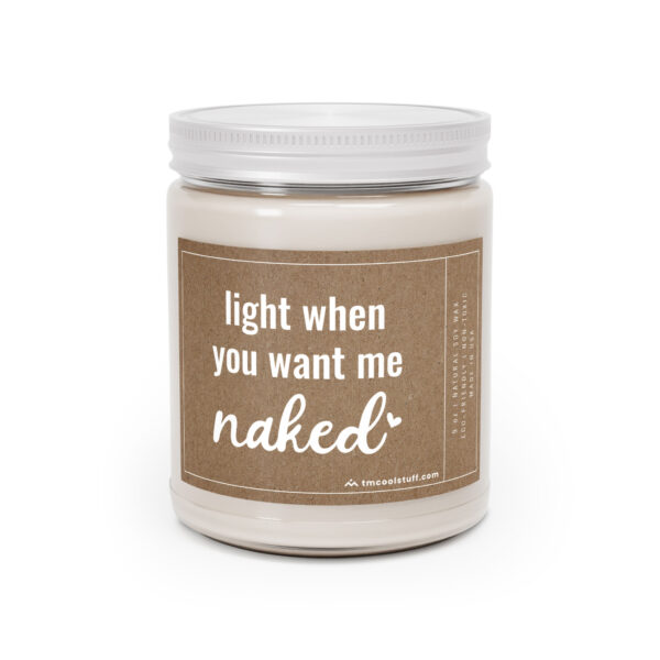 Light When You Want Me Naked | Funny Love Scented Candle