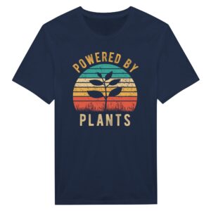 Powered by Plants | Funny Vegan T-shirt