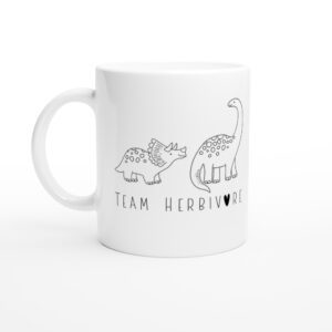 Team Herbivore | Cute Vegan Dinosaur Mug