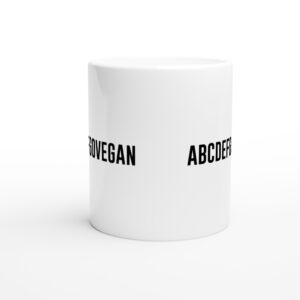 ABCDEFGOVEGAN | Funny Vegan Mug