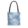 Flowers and Leaves Bag | Floral Tote Bag