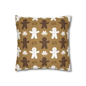 Christmas Gingerbread Pillowcase | Cute Throw Pillow Cover