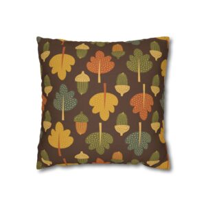 Acorn Pillowcase | Fall Throw Pillow Cover