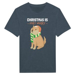 Christmas Is Very Merry | Funny Christmas Dog T-shirt