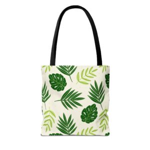 Tropical Leaves Bag | Leaf Tote Bag