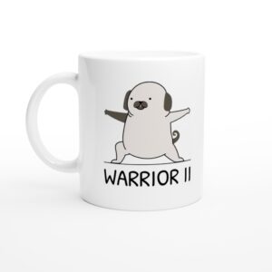 Warrior 2 Pose | Funny Yoga Dog Mug