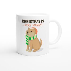 Christmas Is Very Merry | Funny Christmas Dog Mug