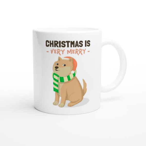 Christmas Is Very Merry | Funny Christmas Dog Mug