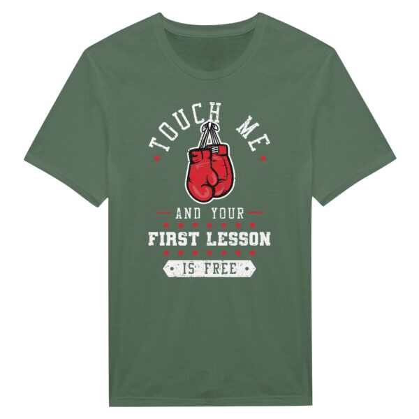 Touch Me and Your First Lesson Is Free | Funny Boxing T-shirt