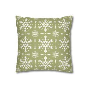 Christmas Pillowcase | Snowflake Throw Pillow Cover