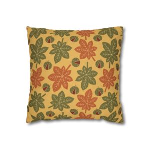 Autumn Leaf Pillowcase | Fall Throw Pillow Cover