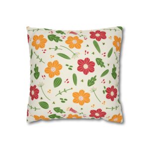 Flowers Pillowcase | Floral Throw Pillow Cover