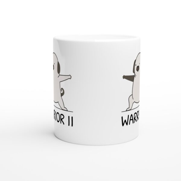 Warrior 2 Pose | Funny Yoga Dog Mug