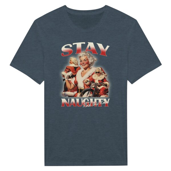 Stay Naughty | Funny Bootleg Christmas T-shirt