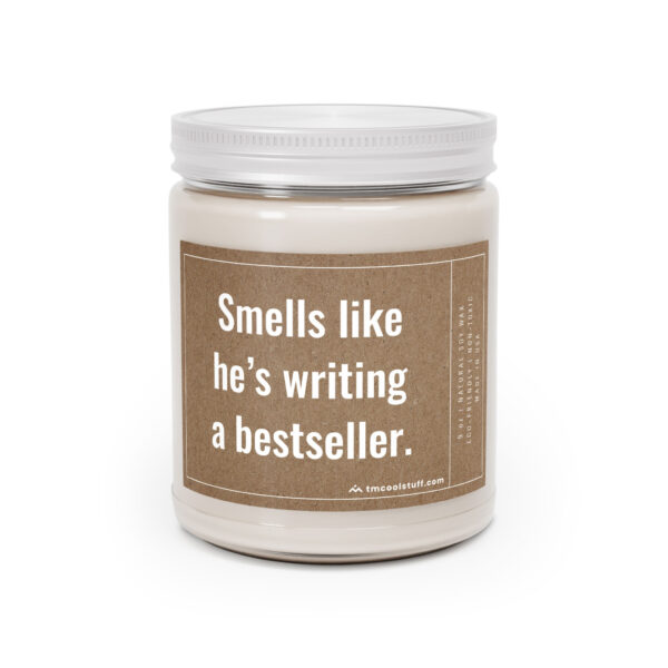 Smells Like He’s Writing a Bestseller | Funny Writer Scented Candle